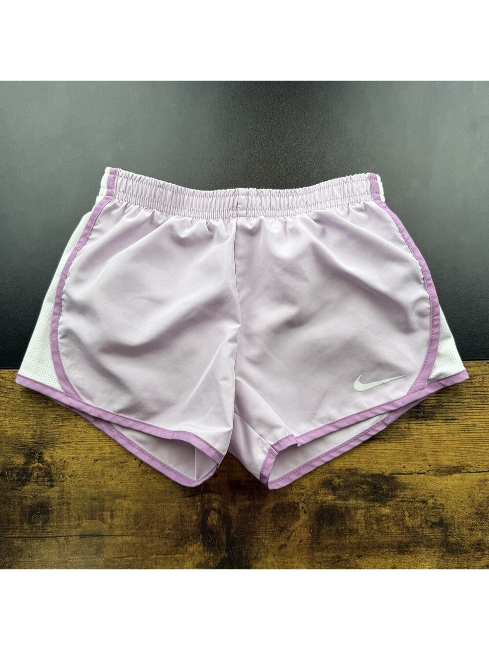 Nike Girls Dri-FIT Pink/ Purple Athletic Running Shorts 6X 6-7 YRS Sports